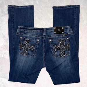 ❥ ON HOLD (do not buy unless we talked) Miss Me Boot Cut Cross Jeans